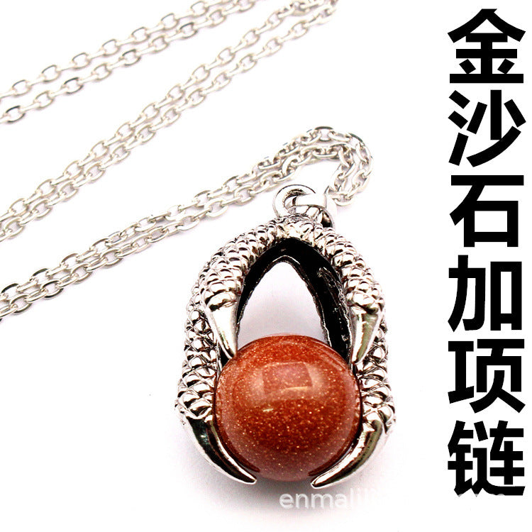 Vintage Medieval Dragon Claw Pendant