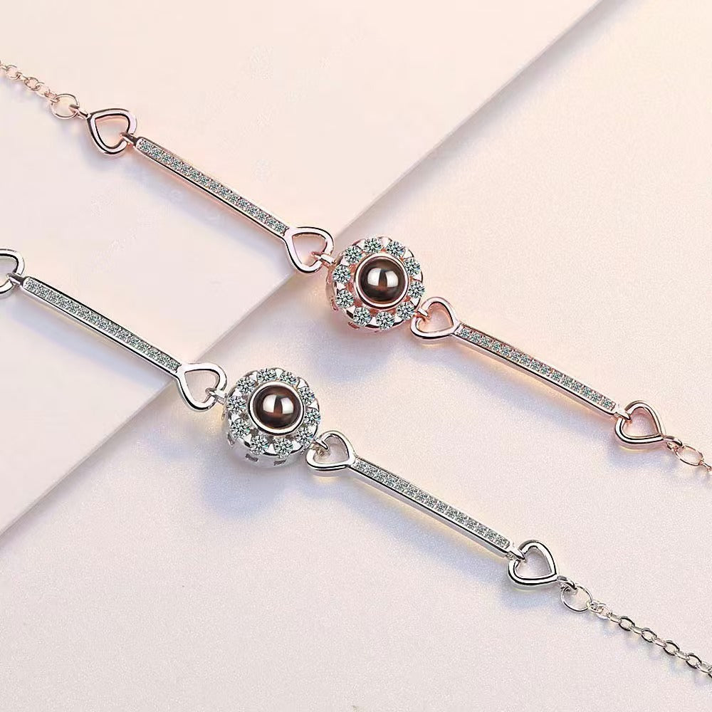 Angel's eye photo projection bracelet