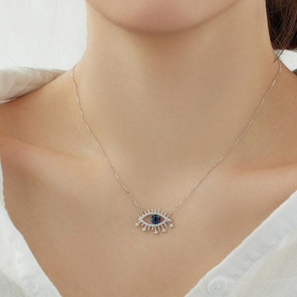 Blue Lucky Eye Necklace - jewelryweilin
