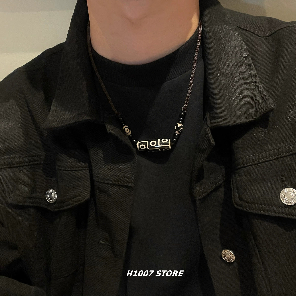 Hip Hop Ethnic Braided Elastic Necklace