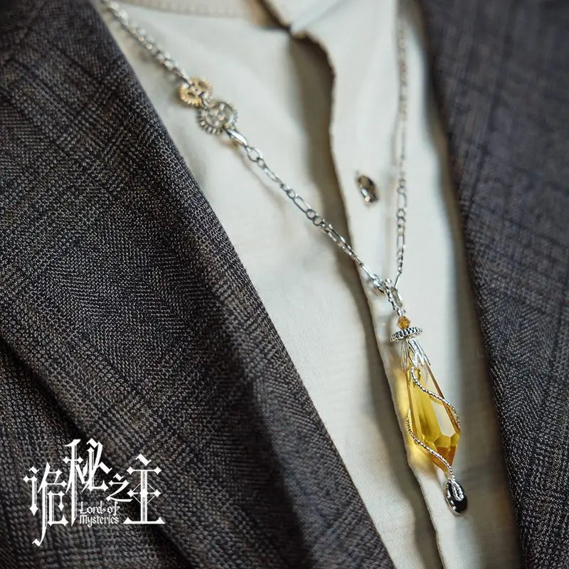 Mysterious Citrine Pendulum Necklace Pendant