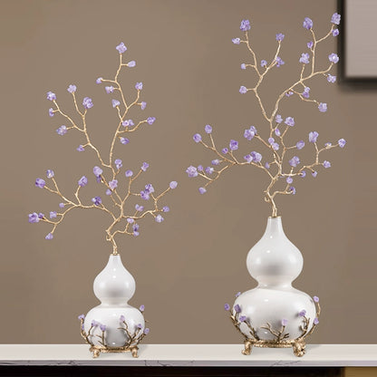 Adorno de calabaza amatista Purple Air from the East