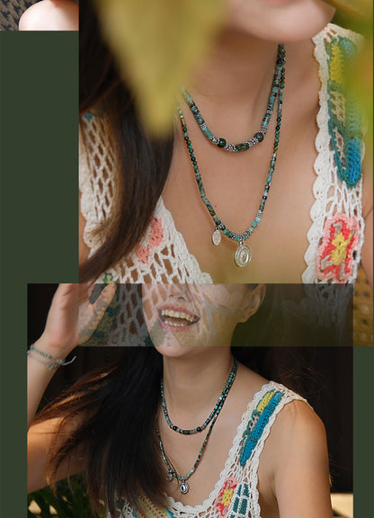 Green Dreamy Pendant Necklace