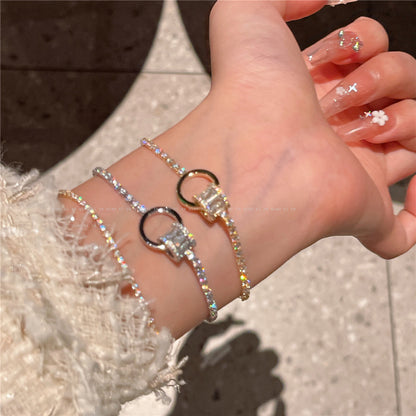 Two-color circle waist bracelet