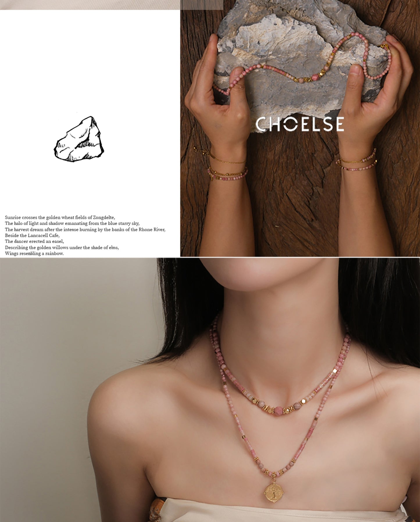 Honey River fruit necklace