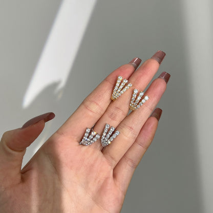 Fashion personality youth U-shaped earrings - jewelryweilin