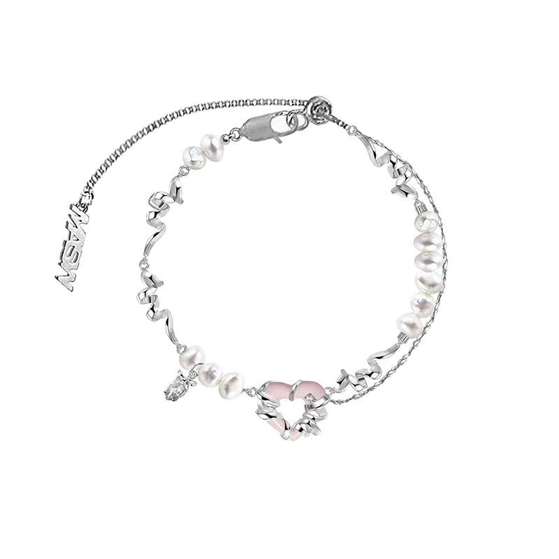 Love pearl mosaic bracelet
