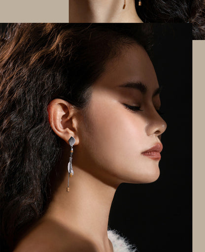 Barley harvest earrings