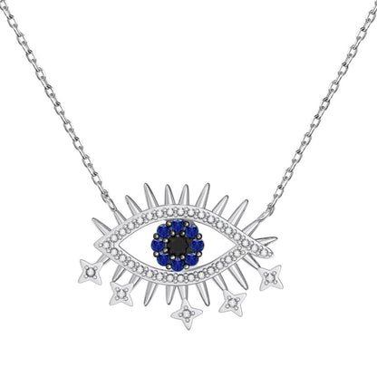 Blue Lucky Eye Necklace - jewelryweilin