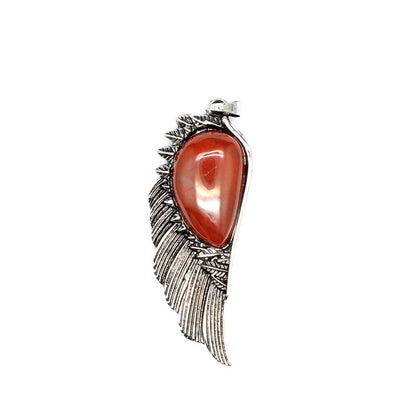 Punk Vintage Crystal Wing Pendant
