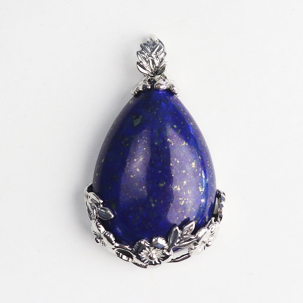 Amethyst Teardrop Clip Pendant