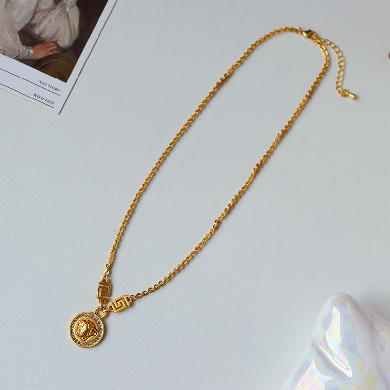 Exquisite vintage zircon necklace for women - jewelryweilin