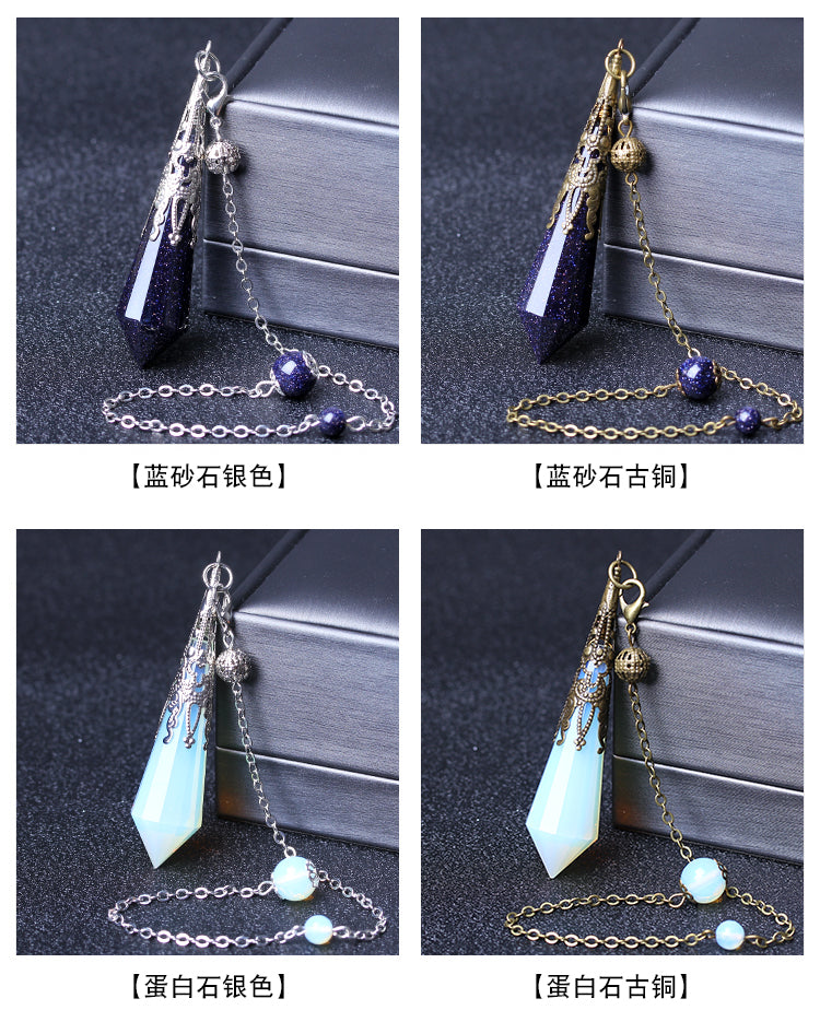 Vintage Original Lime Moonlight Pendant Necklace for Men and Women