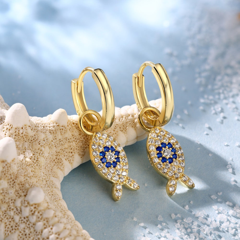 Simple fish earrings - jewelryweilin