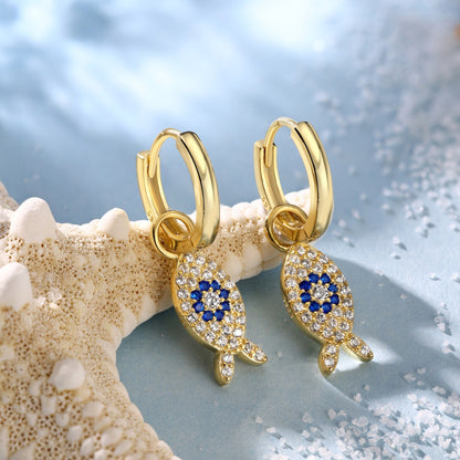 Simple fish earrings - jewelryweilin