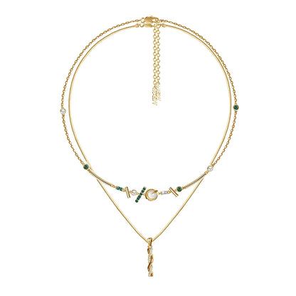 Hip Hop Transfer Pillar Pendant Necklace