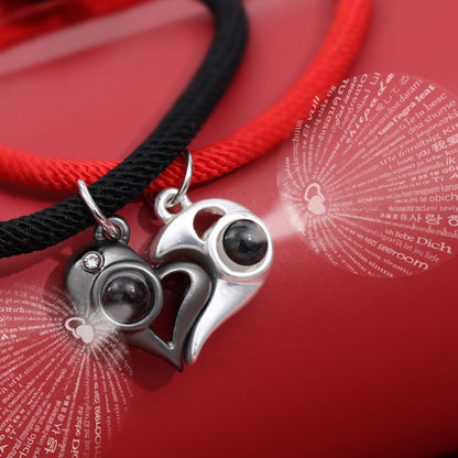 Pulsera de pareja con proyección de fotos