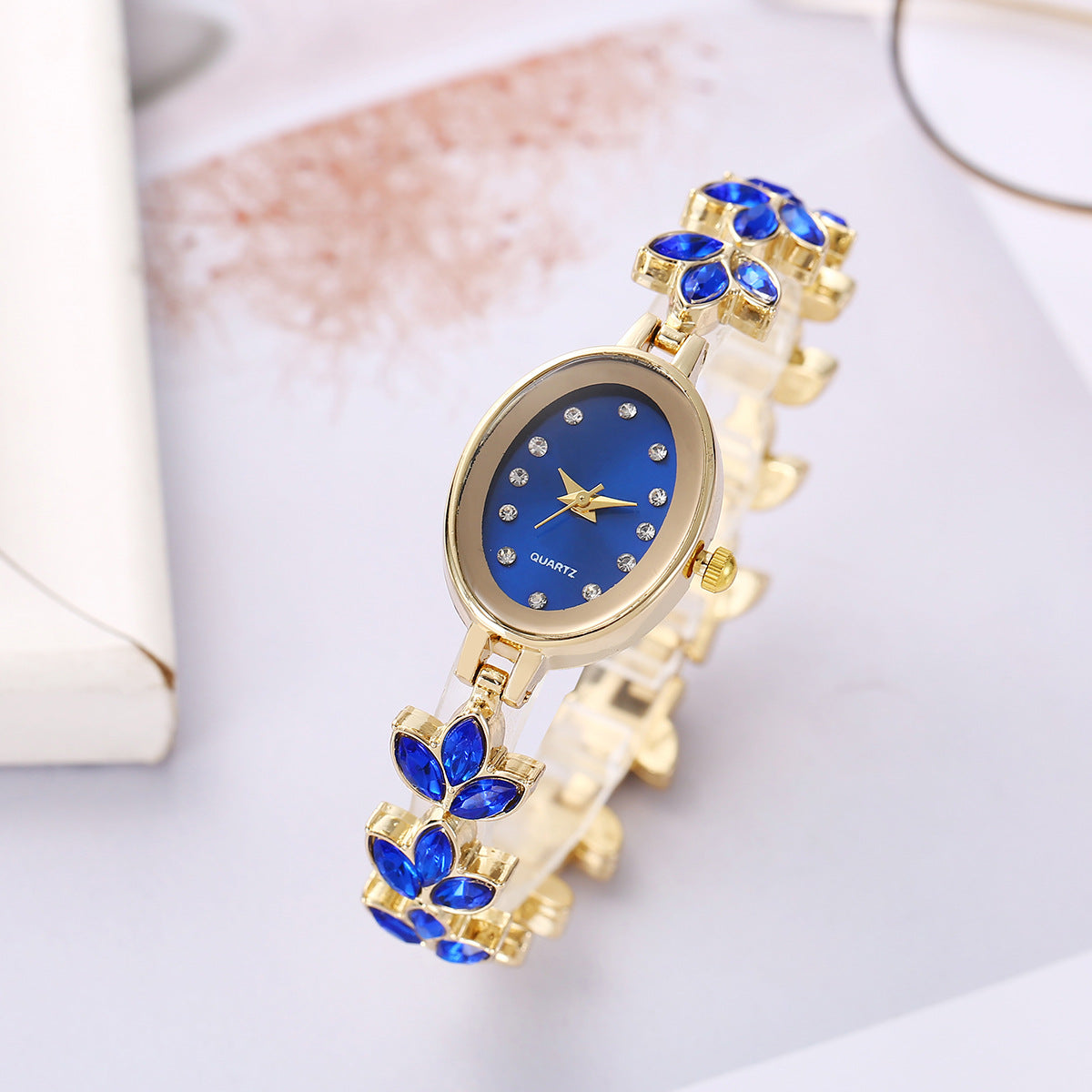 Crystal Clover Ladies Watch