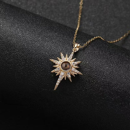 Collar de estrellas con proyección de fotos