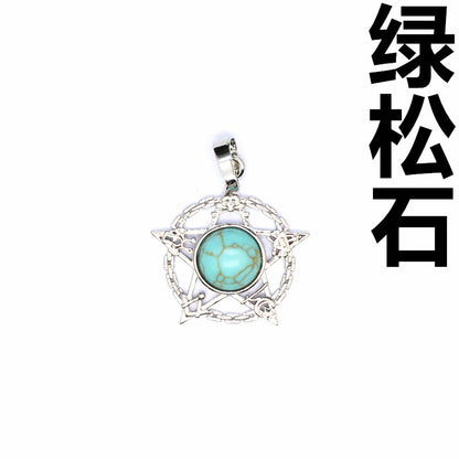 Evil Eye Malachite Pendant