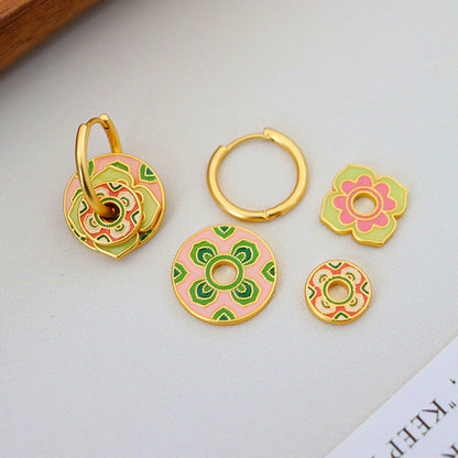 Oriental ancient style exquisite ethnic style earrings - jewelryweilin