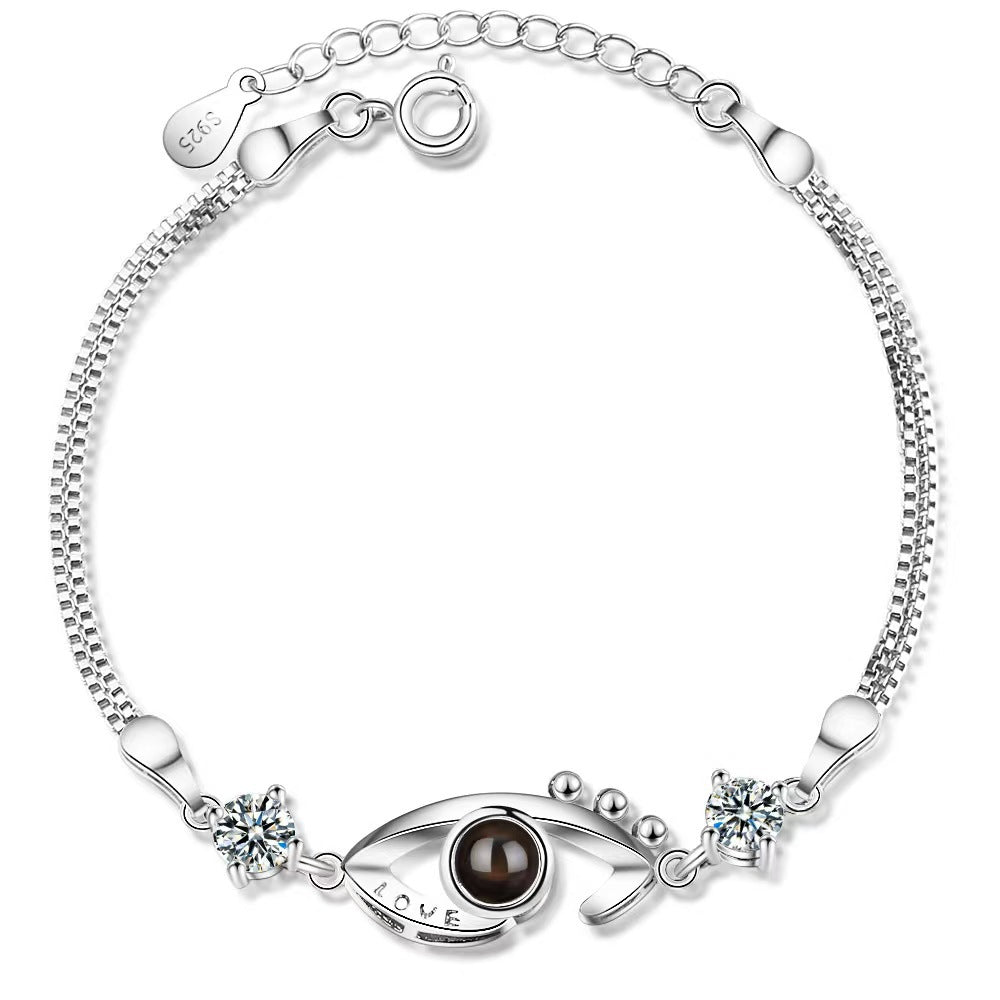 Photo projection demon eye bracelet