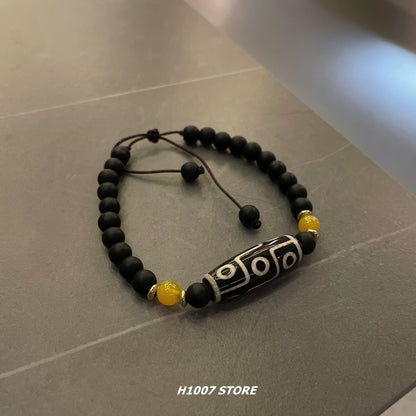 Hip Hop Ethnic Braided Elastic Necklace