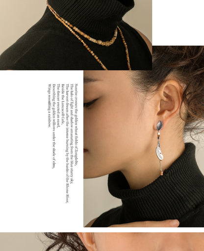 Barley harvest earrings