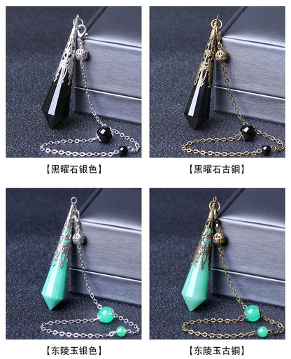 Vintage Original Lime Moonlight Pendant Necklace for Men and Women