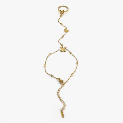 Design three-dimensional frosted butterflyfinger chain