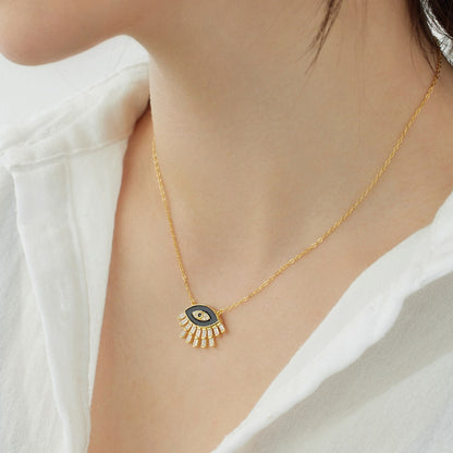 Fashionable and personalized devil eye necklace - jewelryweilin
