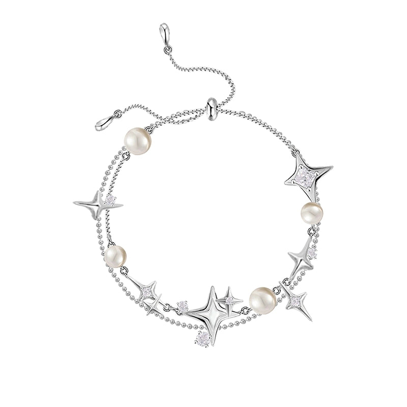 Star-attraction pearl bracelet