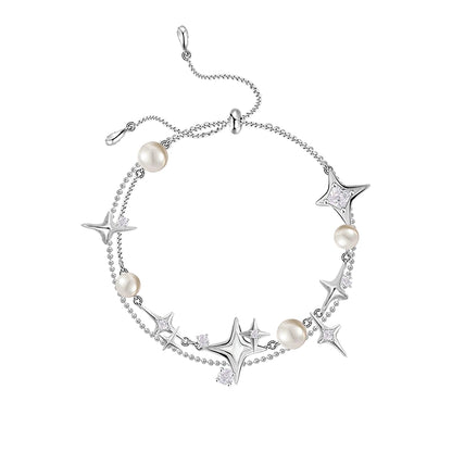 Star-attraction pearl bracelet