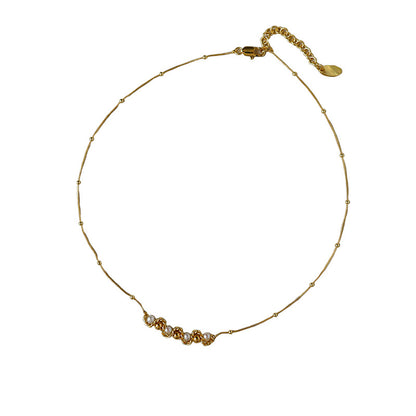 High-grade retro freshwater pearl twist necklace - jewelryweilin