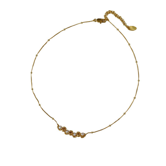 High-grade retro freshwater pearl twist necklace - jewelryweilin