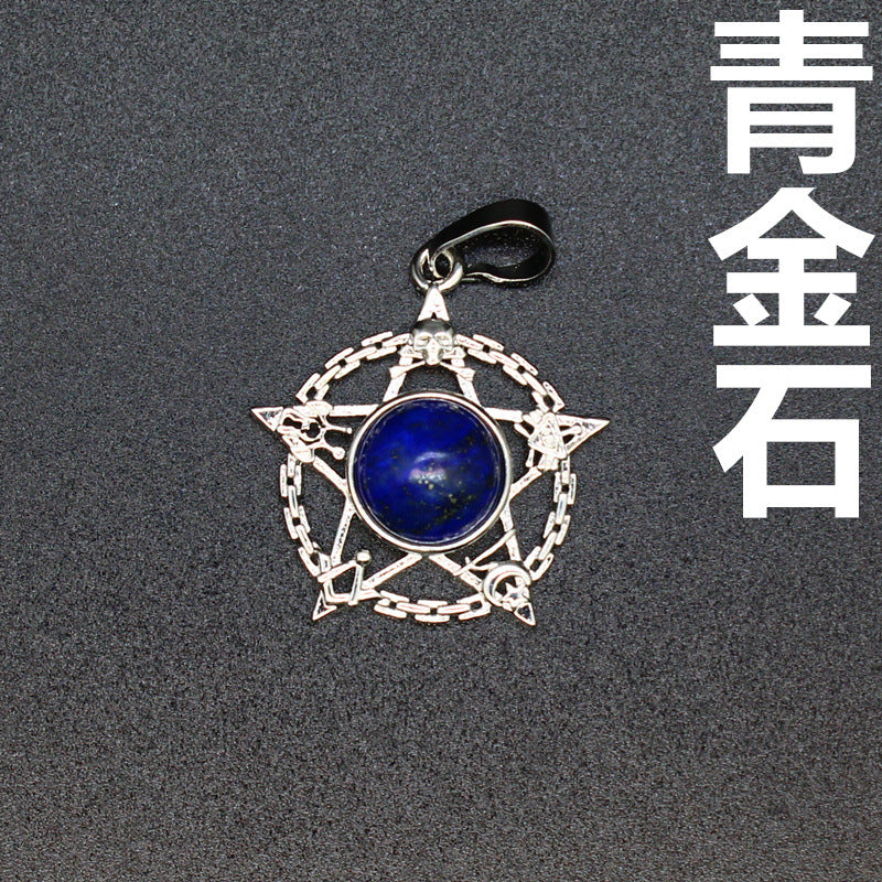 Evil Eye Malachite Pendant