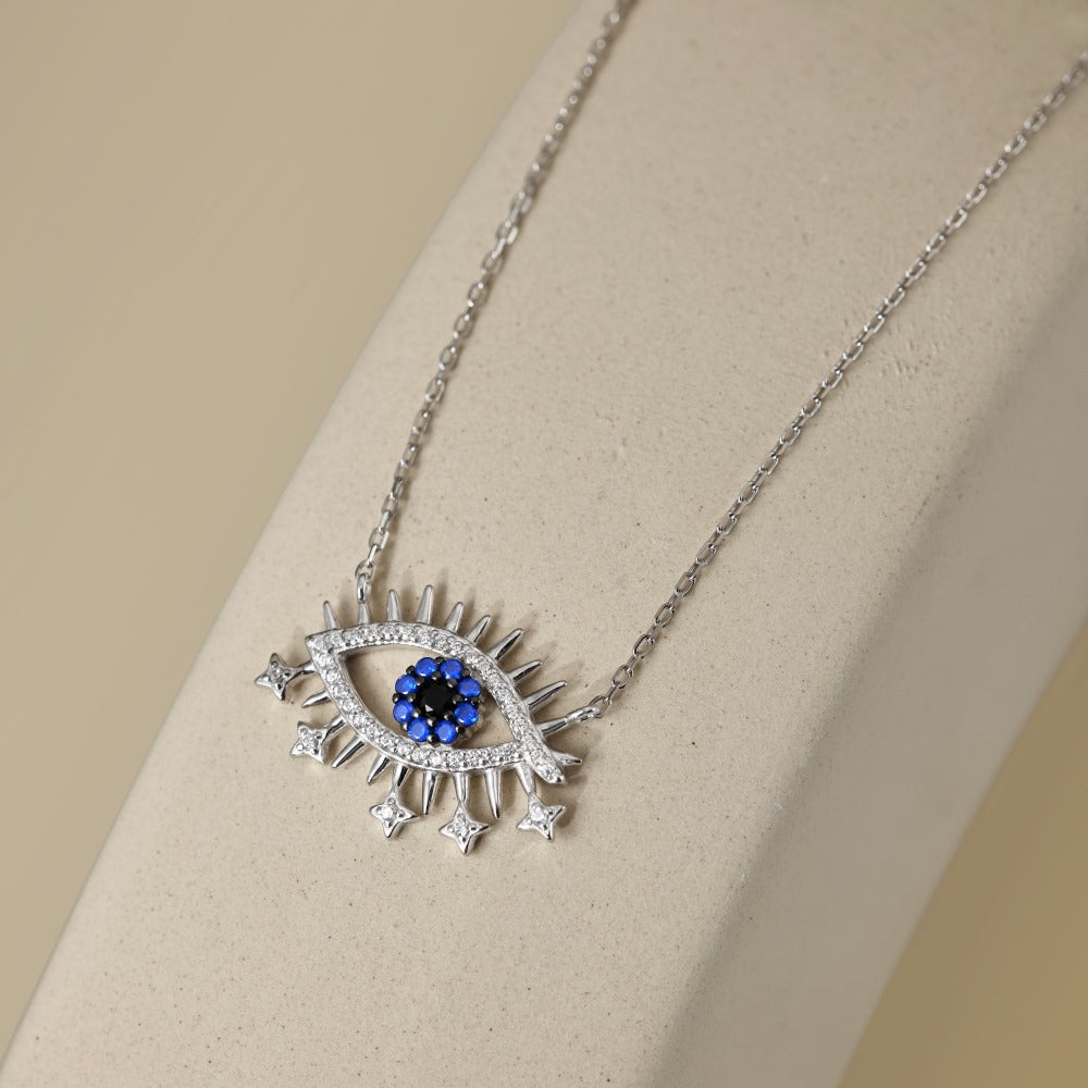 Blue Lucky Eye Necklace - jewelryweilin