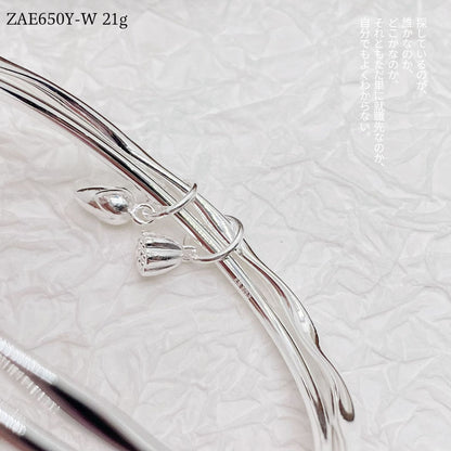 Simple Lotus Double Ring Bracelet