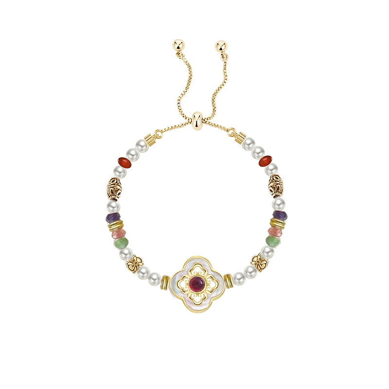 New Chinese-style four-leaf clover bracelet