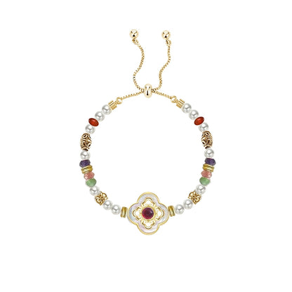 New Chinese-style four-leaf clover bracelet