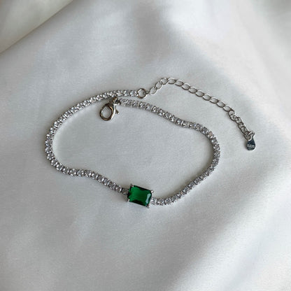Fashion Luxury Emerald Zirconia Tennis Bracelet - jewelryweilin