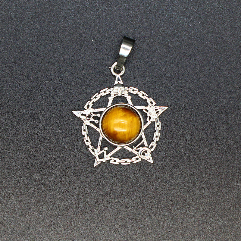 Evil Eye Malachite Pendant