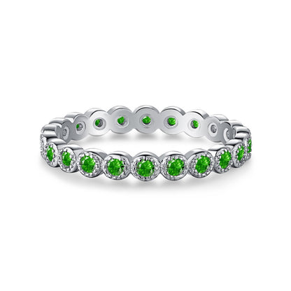 Retro high-end zircon emerald ring - jewelryweilin