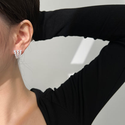 Fashion personality youth U-shaped earrings - jewelryweilin