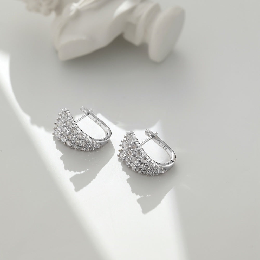 Fashion personality youth U-shaped earrings - jewelryweilin