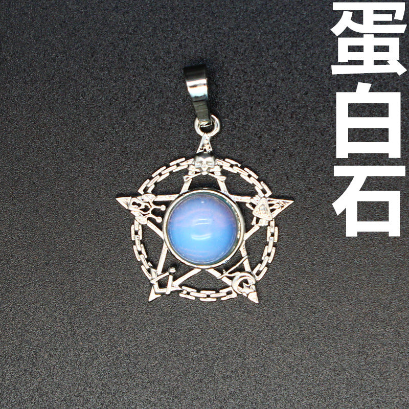 Evil Eye Malachite Pendant