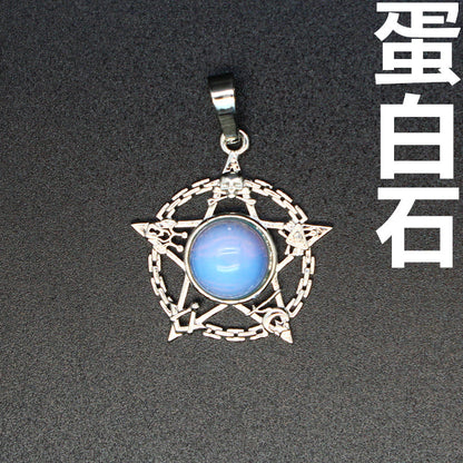 Evil Eye Malachite Pendant