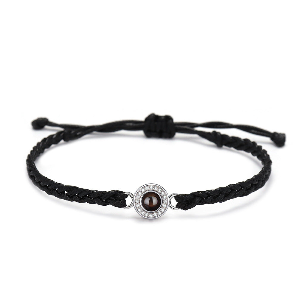 Photo projection sunflower bracelet