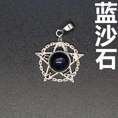 Evil Eye Malachite Pendant