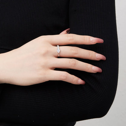 Fashionable and personalized spiral full diamond ring - jewelryweilin